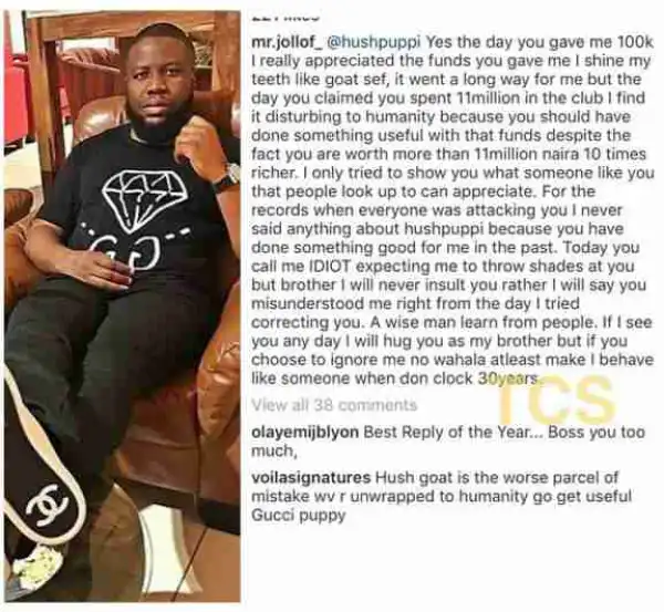 Mr. Jollof Replies Hushpuppi After He Called Him 